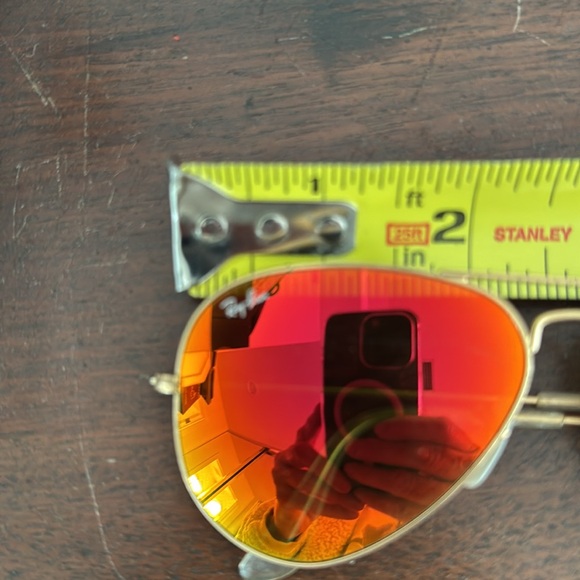 Reflective Ray-Ban aviator sunglasses - Picture 3 of 3